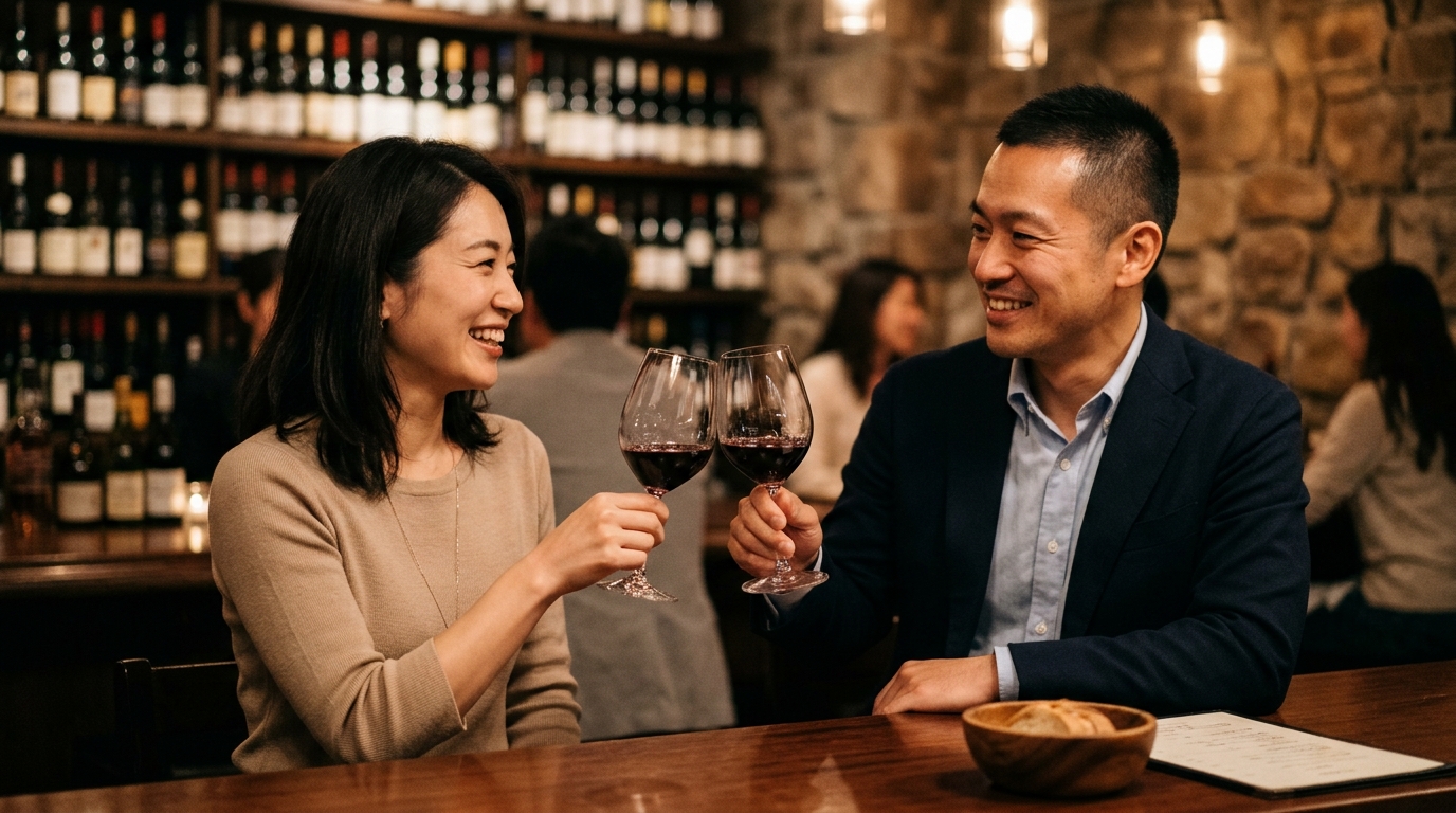 【婚活初デートの乾杯挨拶】緊張を一瞬でほぐす大人の会話術と好印象を与える最初の3秒マナー