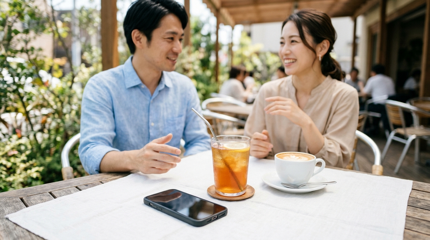 【デート中スマホを裏返す女性心理】隠し事？それとも好意？画面を伏せる本当の理由と大人のマナー