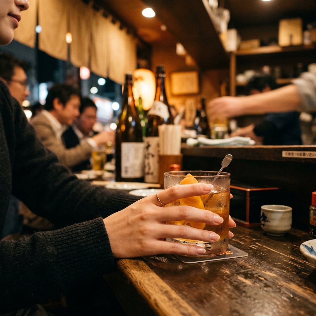 サシ飲みでの親密な距離感